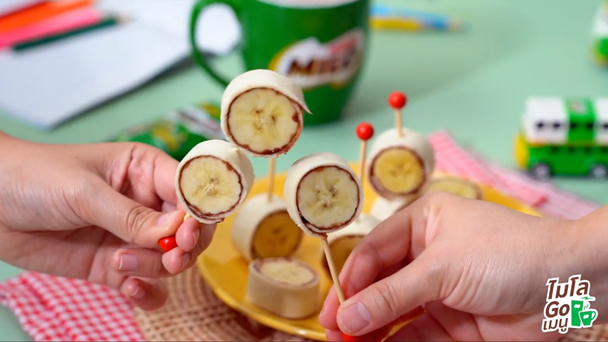  วิธีทำไมโลบานาน่าโรล โรลกล้วยหอม (MILO Banana Roll) ขั้นตอนที่ 5