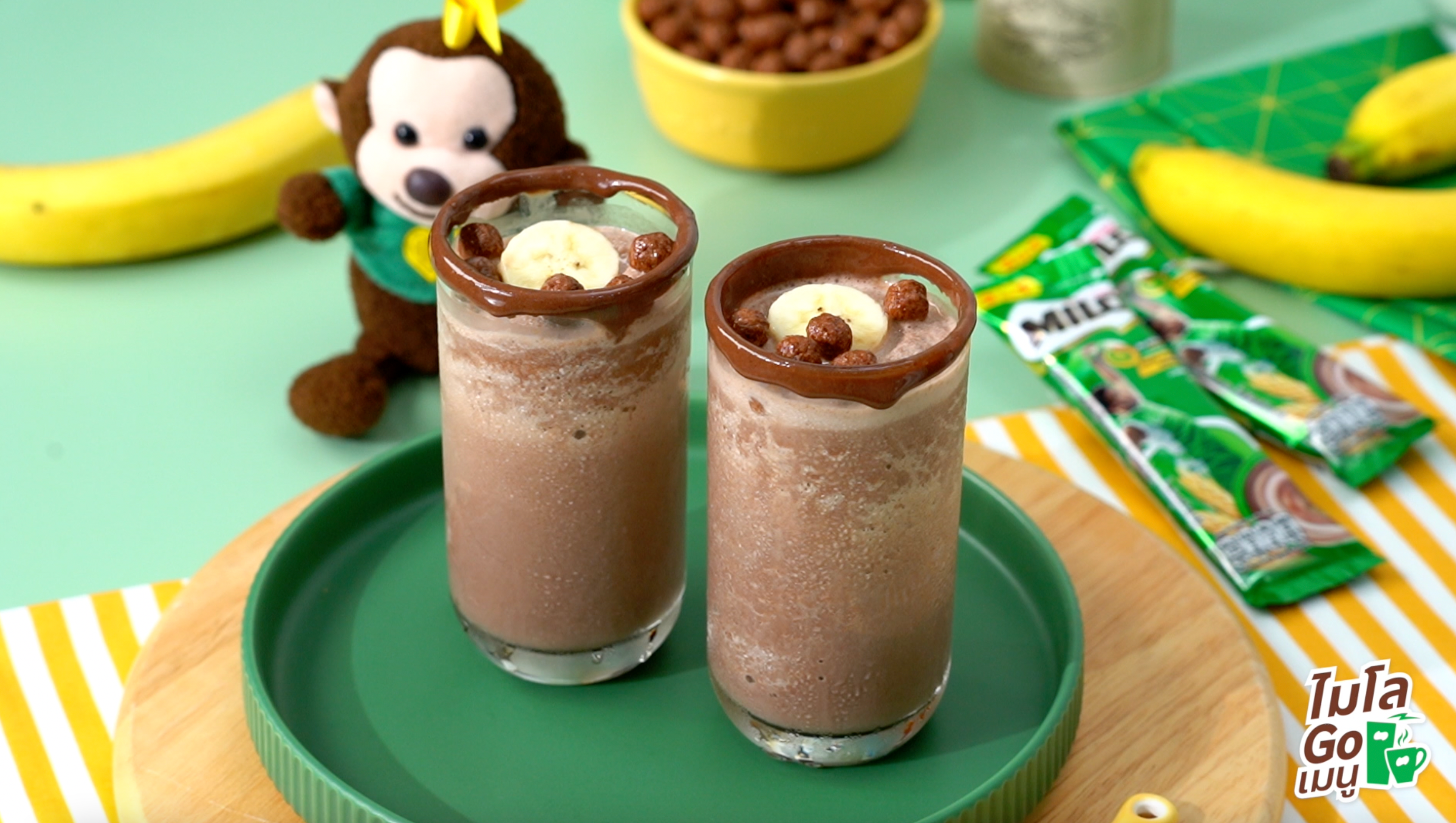 วิธีทำ Double MILO ช็อคโกบานาน่า กล้วยหอมปั่นโกโก้ ขั้นตอนที่ 4