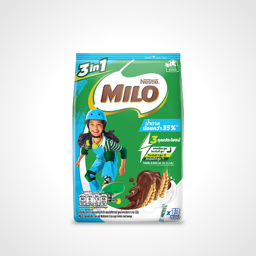 ไมโล 3 อิน 1 สูตรน้ำตาลน้อย