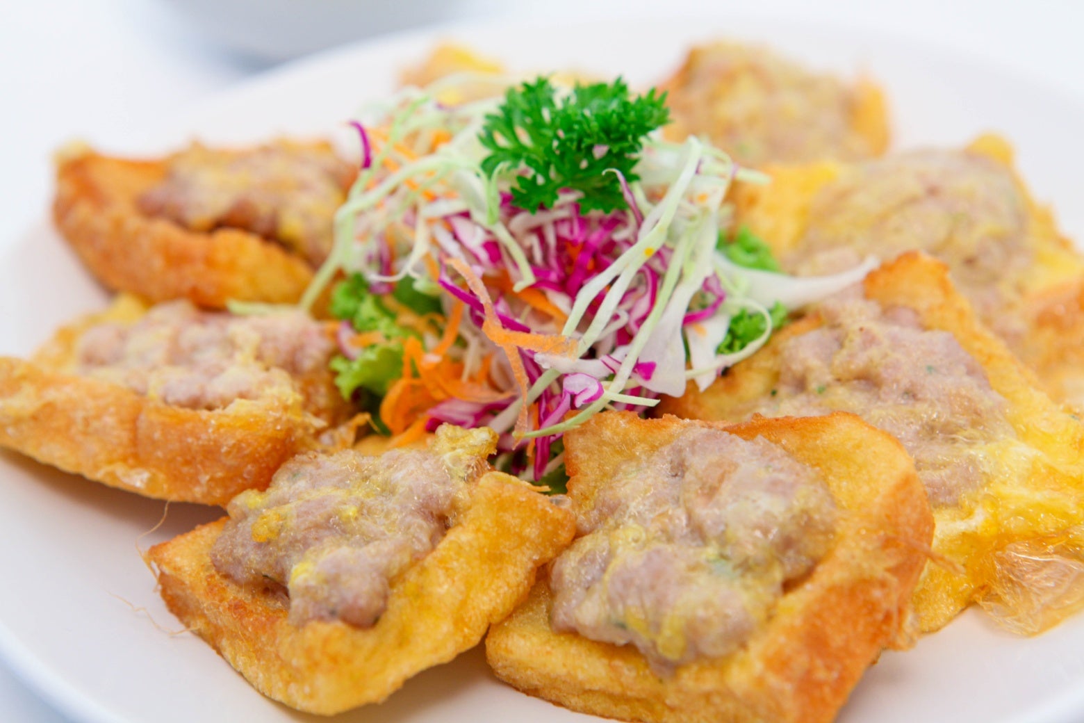 อาหารว่างสำหรับเด็ก ขนมปังหน้าหมู