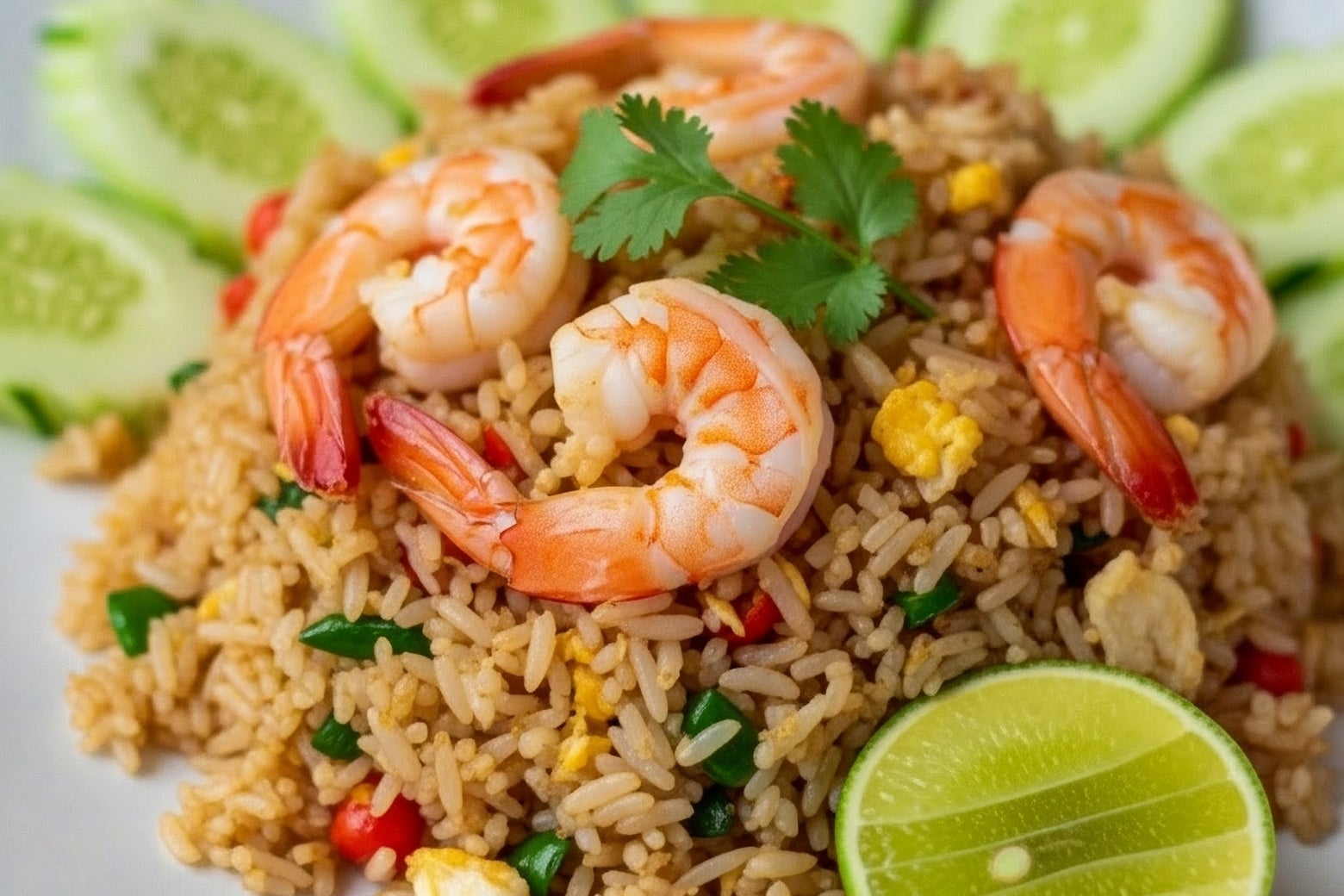 เมนูอาหารครบ 5 หมู่ - ข้าวผัดกุ้ง 