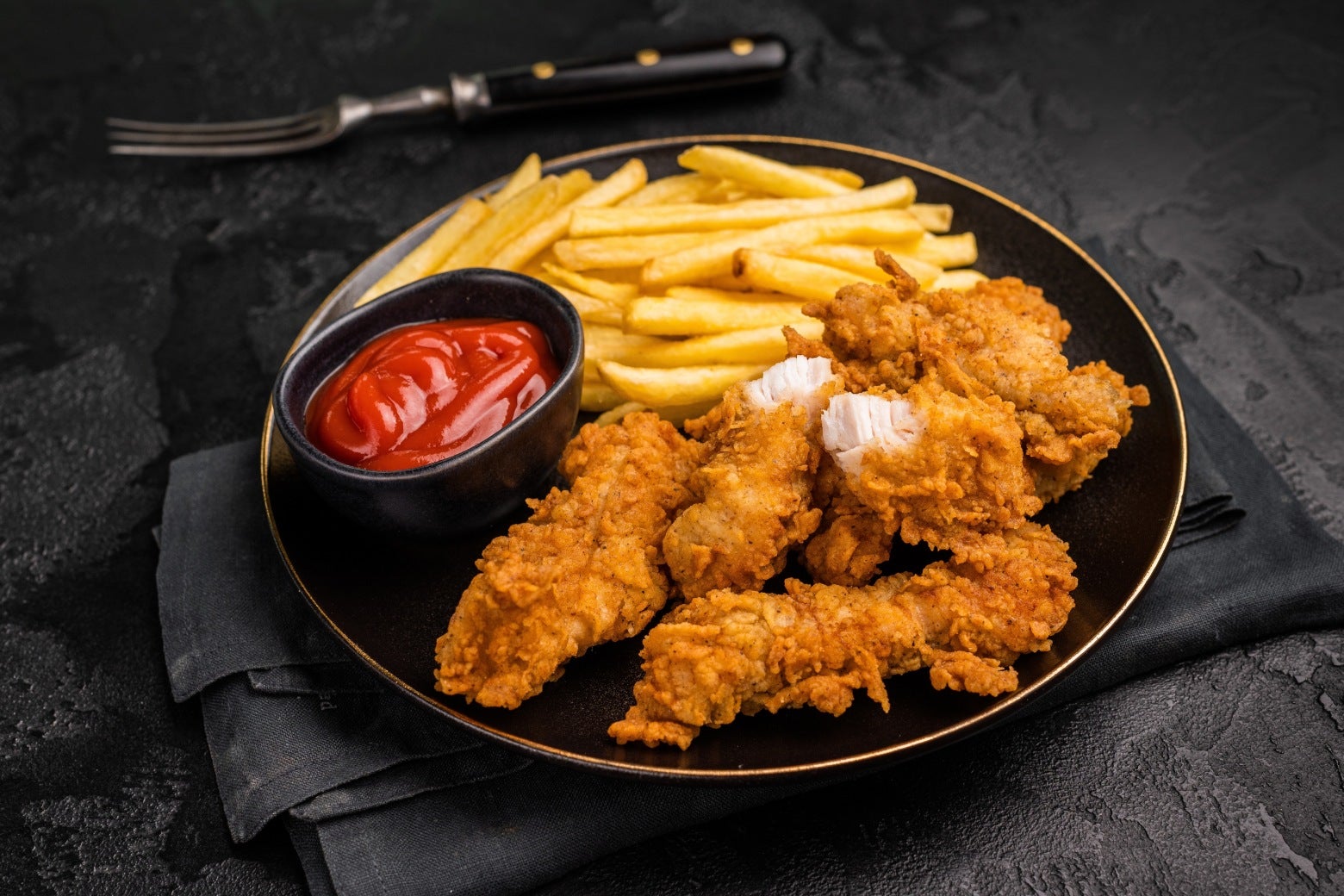 อาหารว่างสำหรับเด็ก ไก่ทอดหน้าโรงเรียน